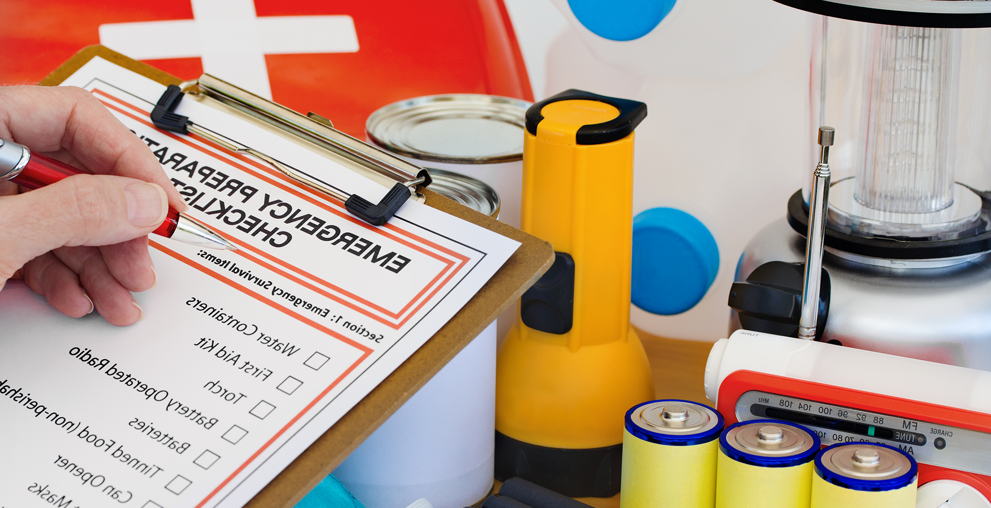 Preparing for emergencies with checklist and supplies